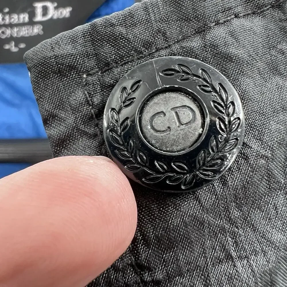 Vintage Christian Dior Monsieur Color Block Nylon Windbreaker Jacket Mens - Picture 5 of 15